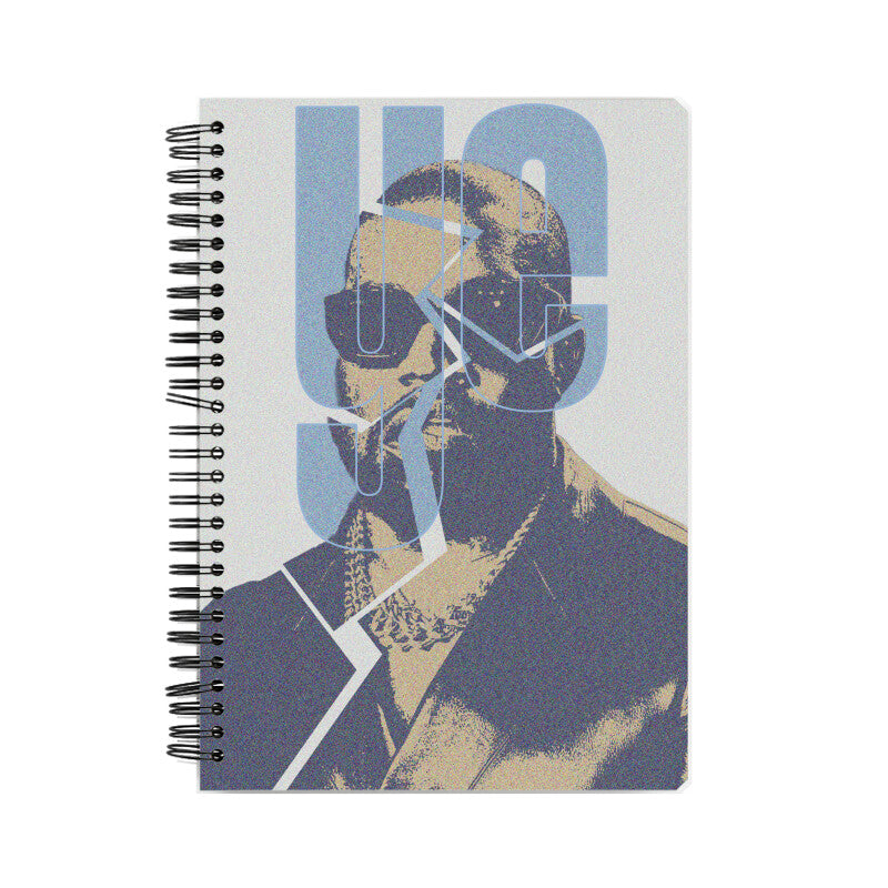 KANYE WEST PRINTED A5 SIZED SPIRAL WIRO NOTEBOOK
