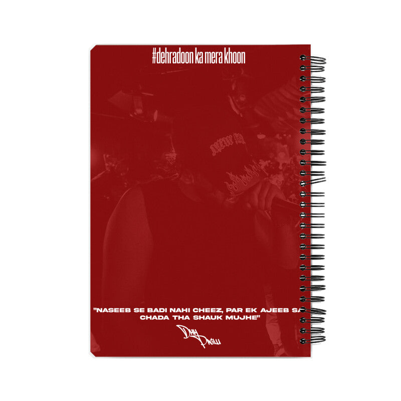 KARMA PRINTED A5 SIZED SPIRAL WIRO NOTEBOOK