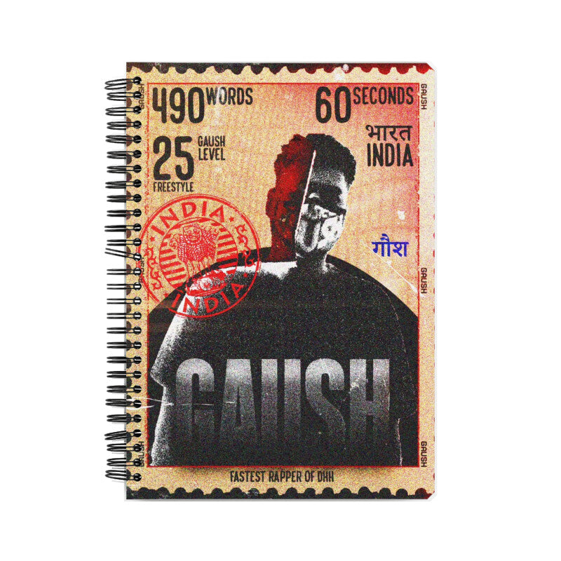 GAUSH PRINTED A5 SIZED SPIRAL WIRO NOTEBOOK